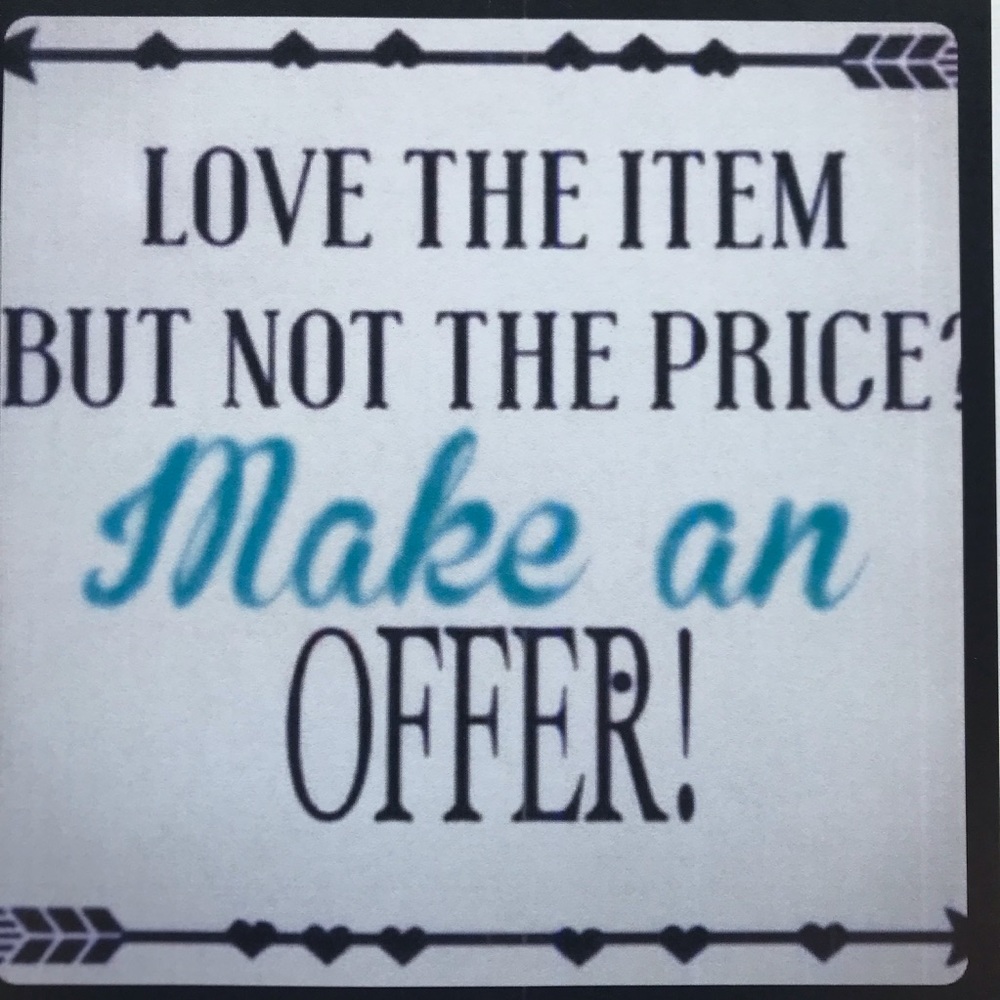 Don’t like the price?  Make me an offer👍🏻